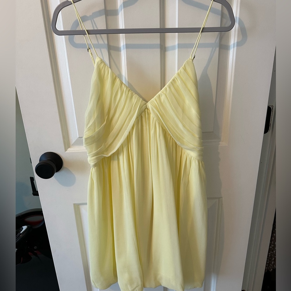 Abercrombie & Fitch Light Yellow Camisole dress